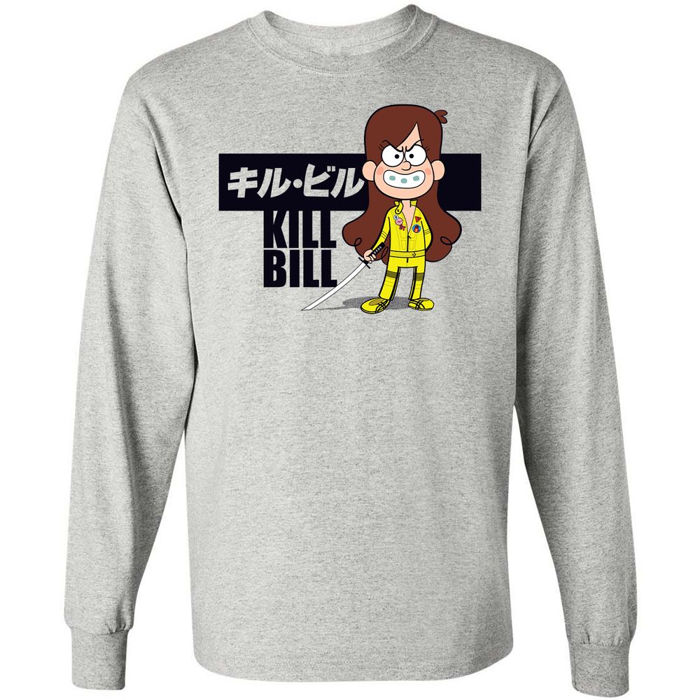 Long Sleeve T-Shirt - AZZCV97V - Ash - 5