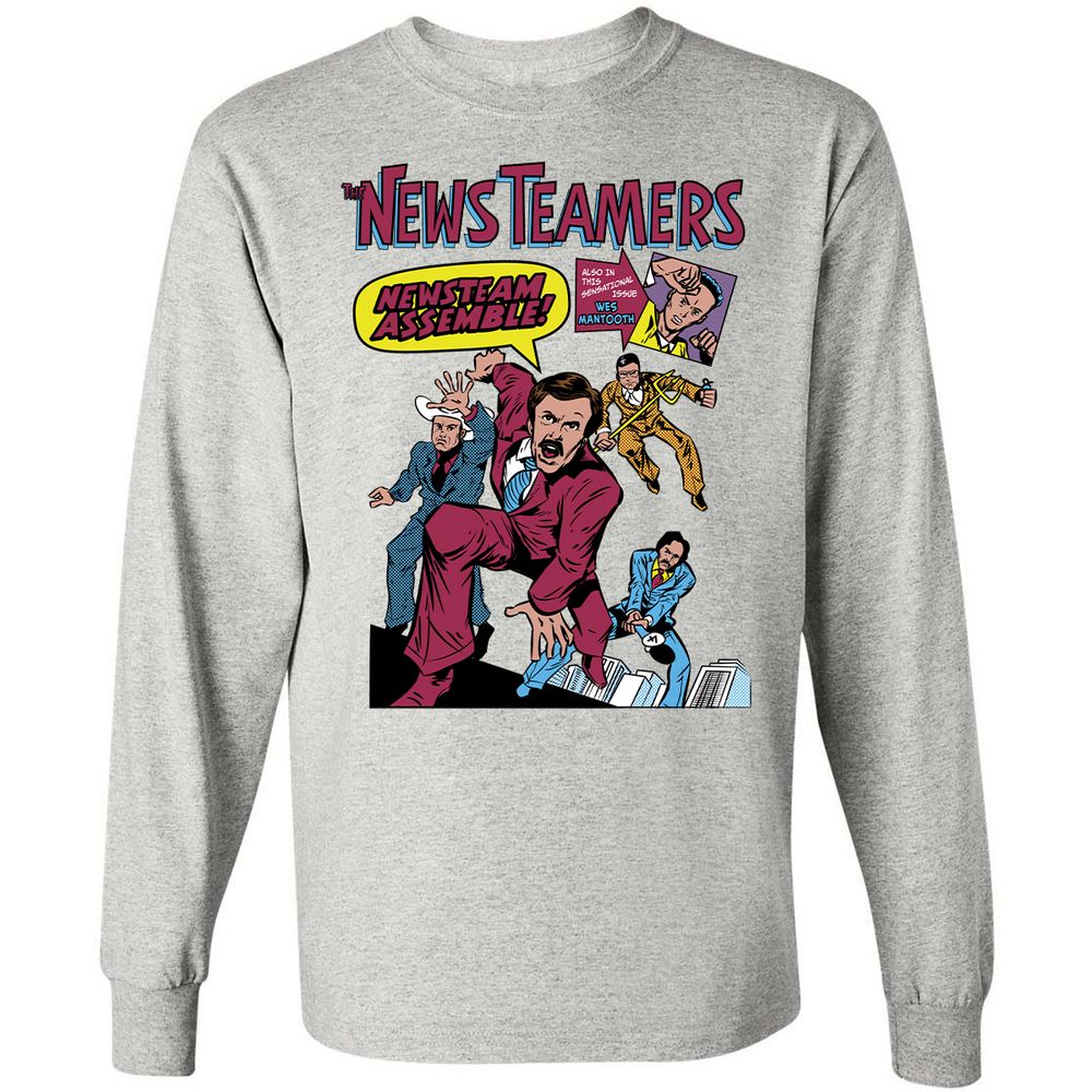 Long Sleeve T-Shirt - PCX4YKFJ - Ash - 5