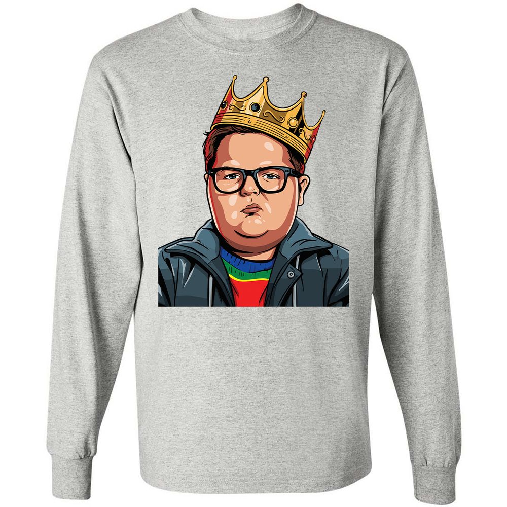 Long Sleeve T-Shirt - P7M8DS1Y - Ash - 5