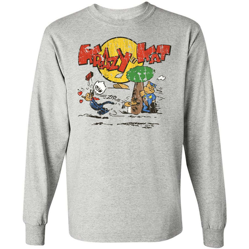 Long Sleeve T-Shirt - 5URQNGDR - Ash - 5