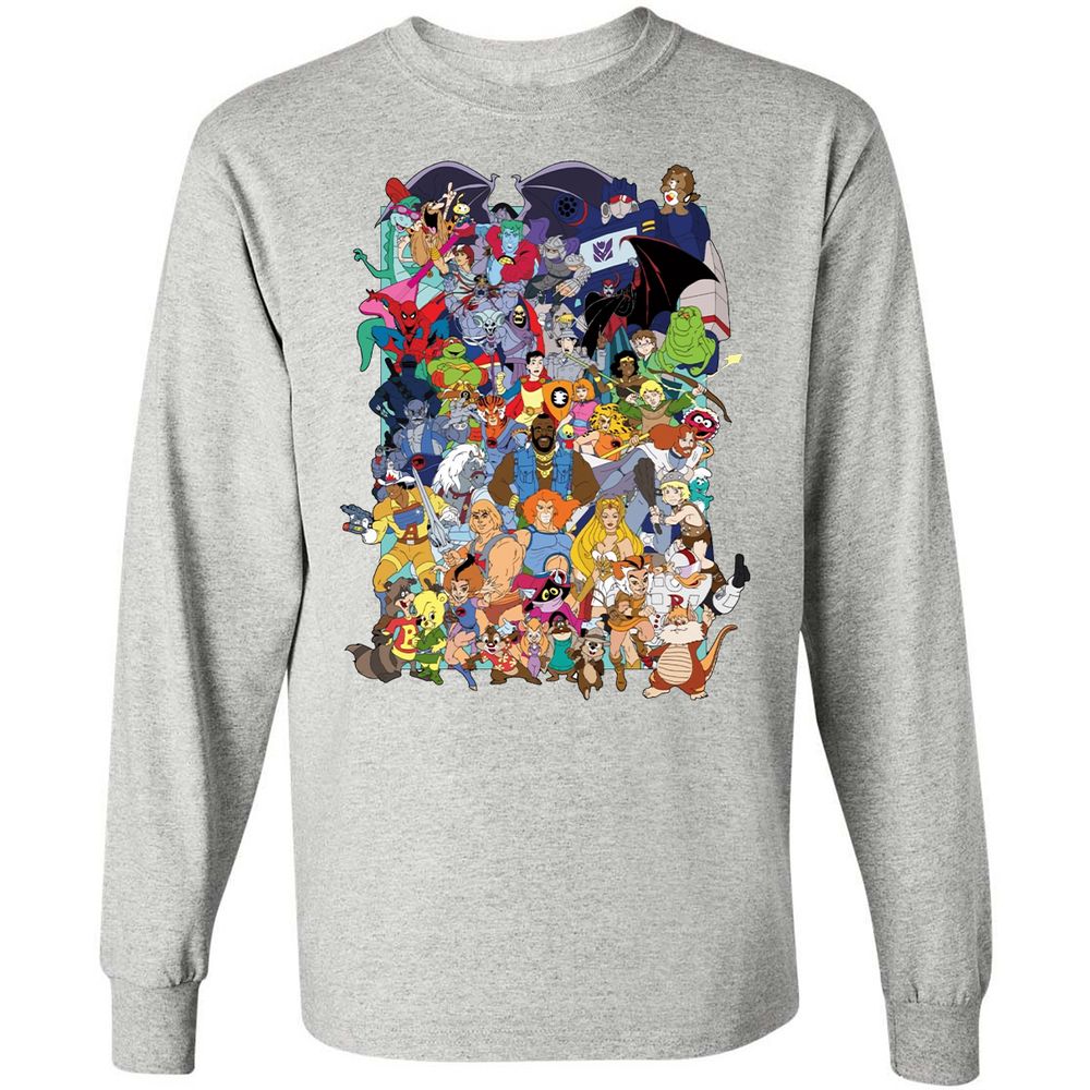 Long Sleeve T-Shirt - NL8B7XJM - Ash - 5