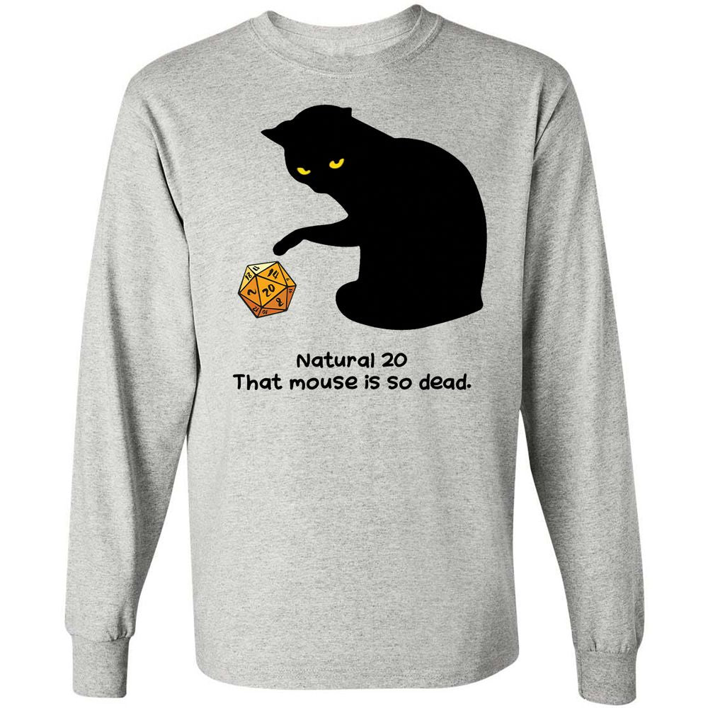 Long Sleeve T-Shirt - CWJ9T3WZ - Ash - 5