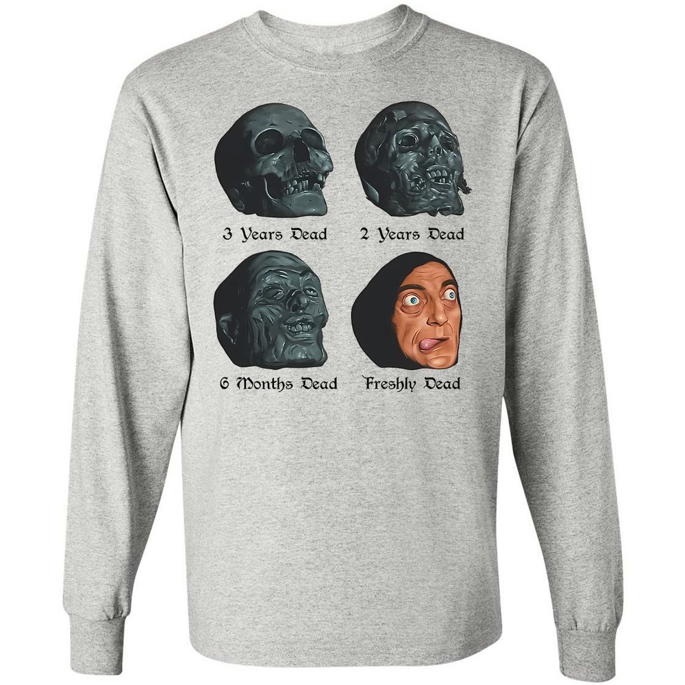Long Sleeve T-Shirt - YHZ1VSPV - Ash - 5