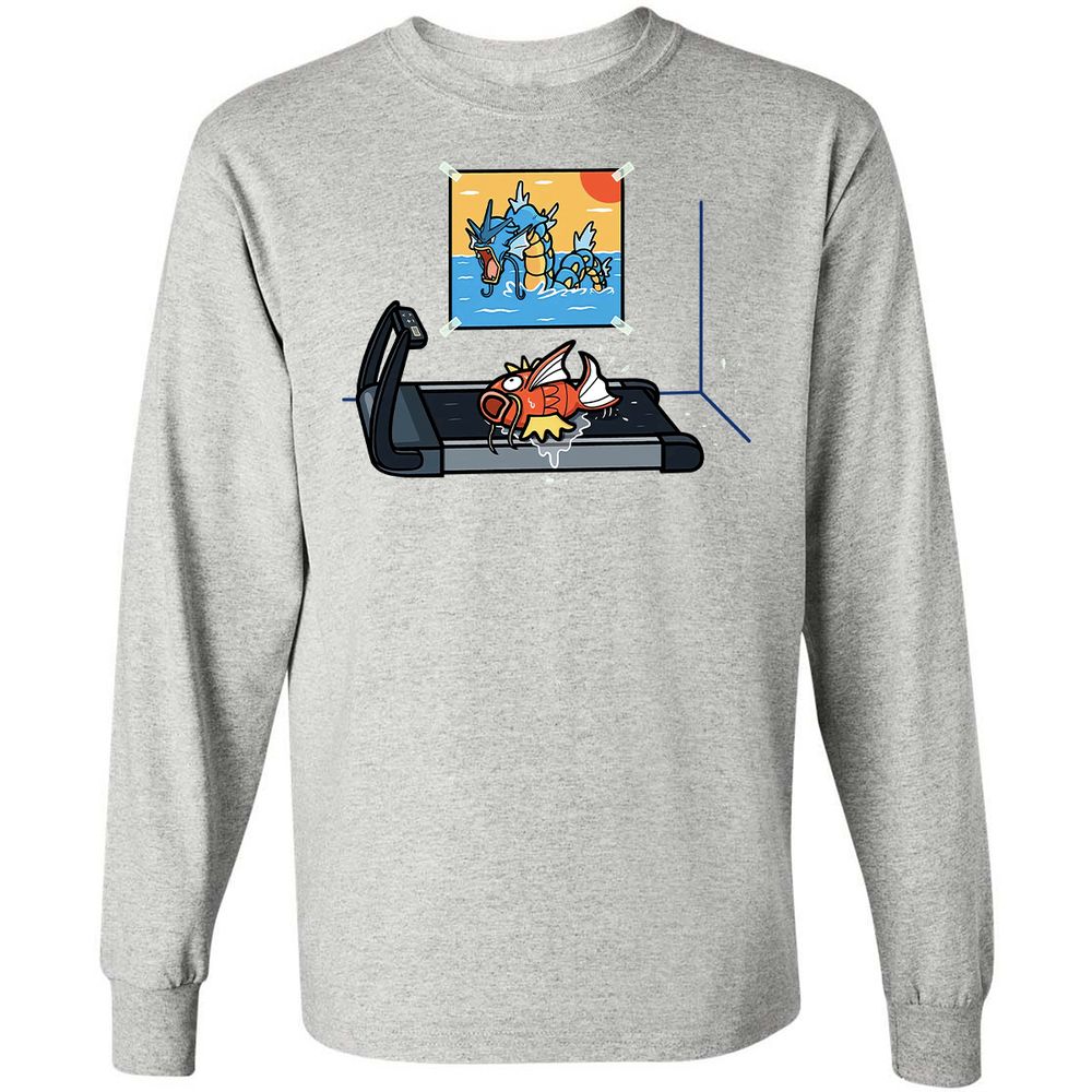 Long Sleeve T-Shirt - TEQMHXXW - Ash - 5