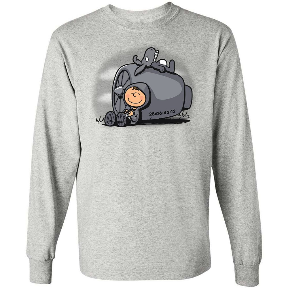 Long Sleeve T-Shirt - 87J4F2NM - Ash - 5