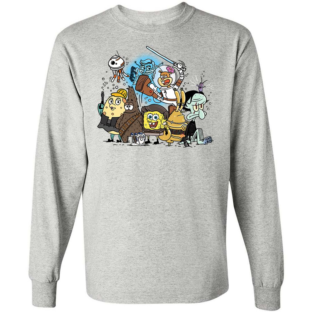 Long Sleeve T-Shirt - A5HBBW1X - Ash - 5