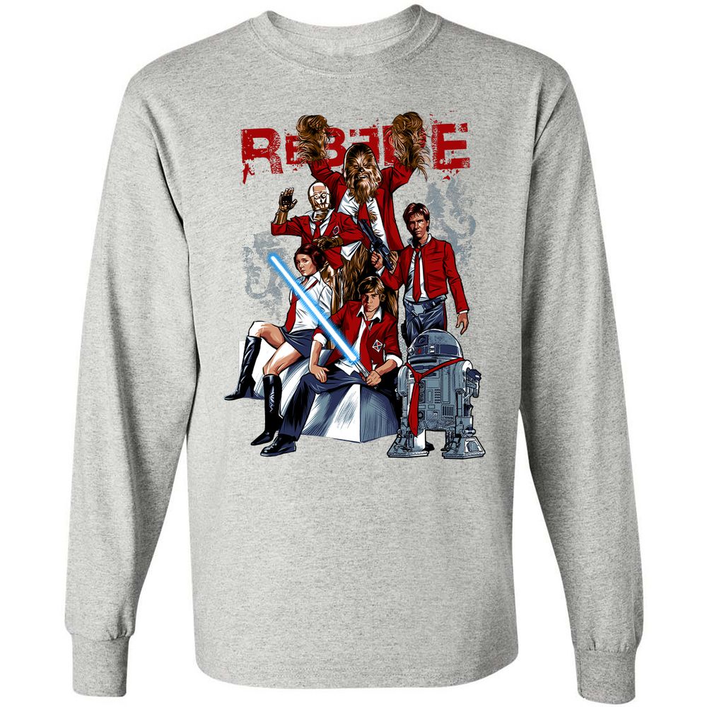 Long Sleeve T-Shirt - BGD3GXKL - Ash - 5