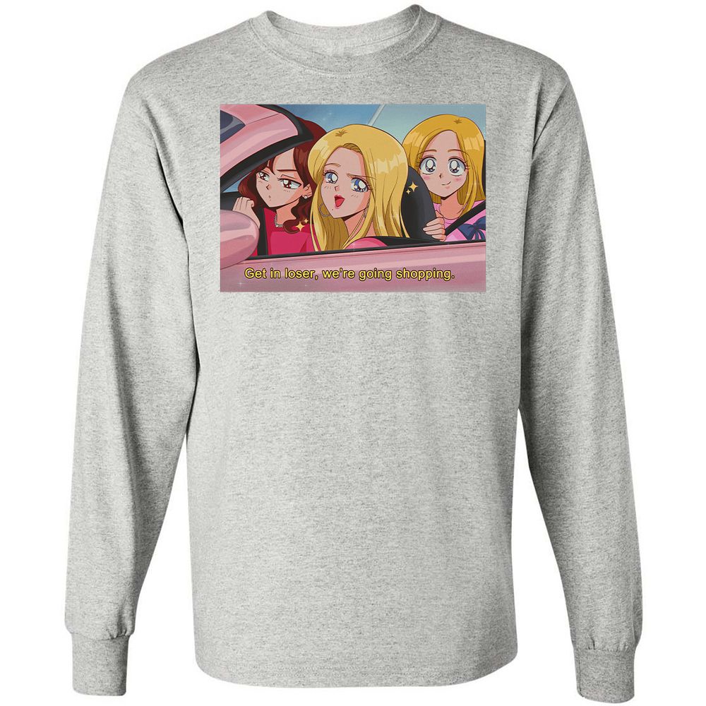 Long Sleeve T-Shirt - 15WY8E5U - Ash - 5