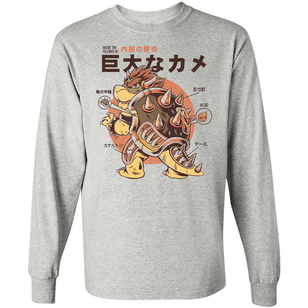 Long Sleeve T-Shirt - 9A9GBFKF - Ash - 5