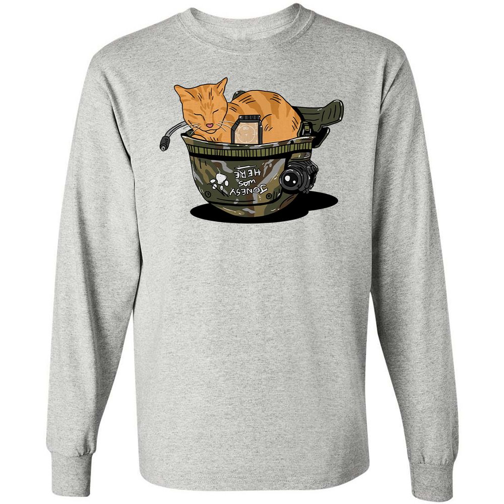 Long Sleeve T-Shirt - XFGT8W8H - Ash - 5