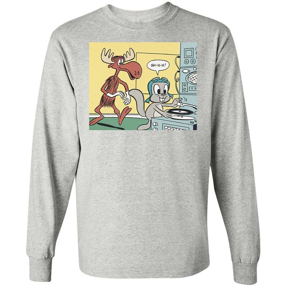 Long Sleeve T-Shirt - S4K6TX8V - Ash - 5