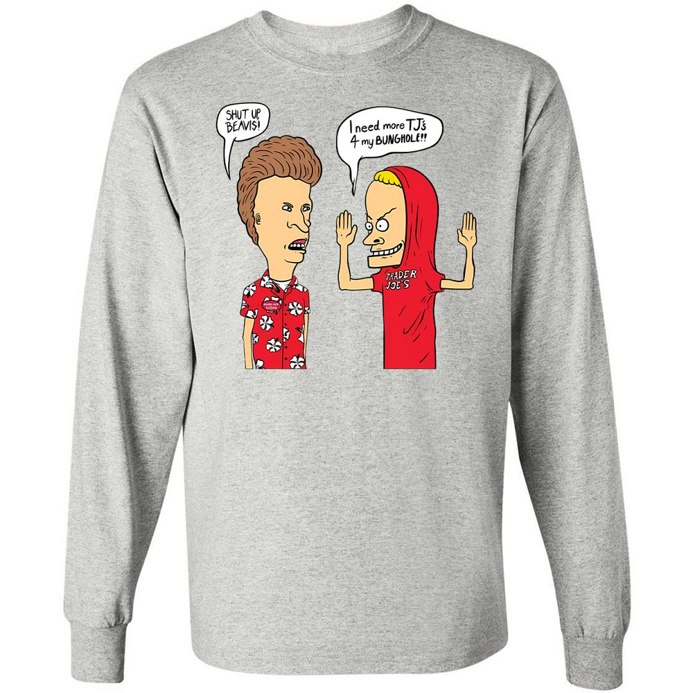 Long Sleeve T-Shirt - Q7JHA61E - Ash - 5