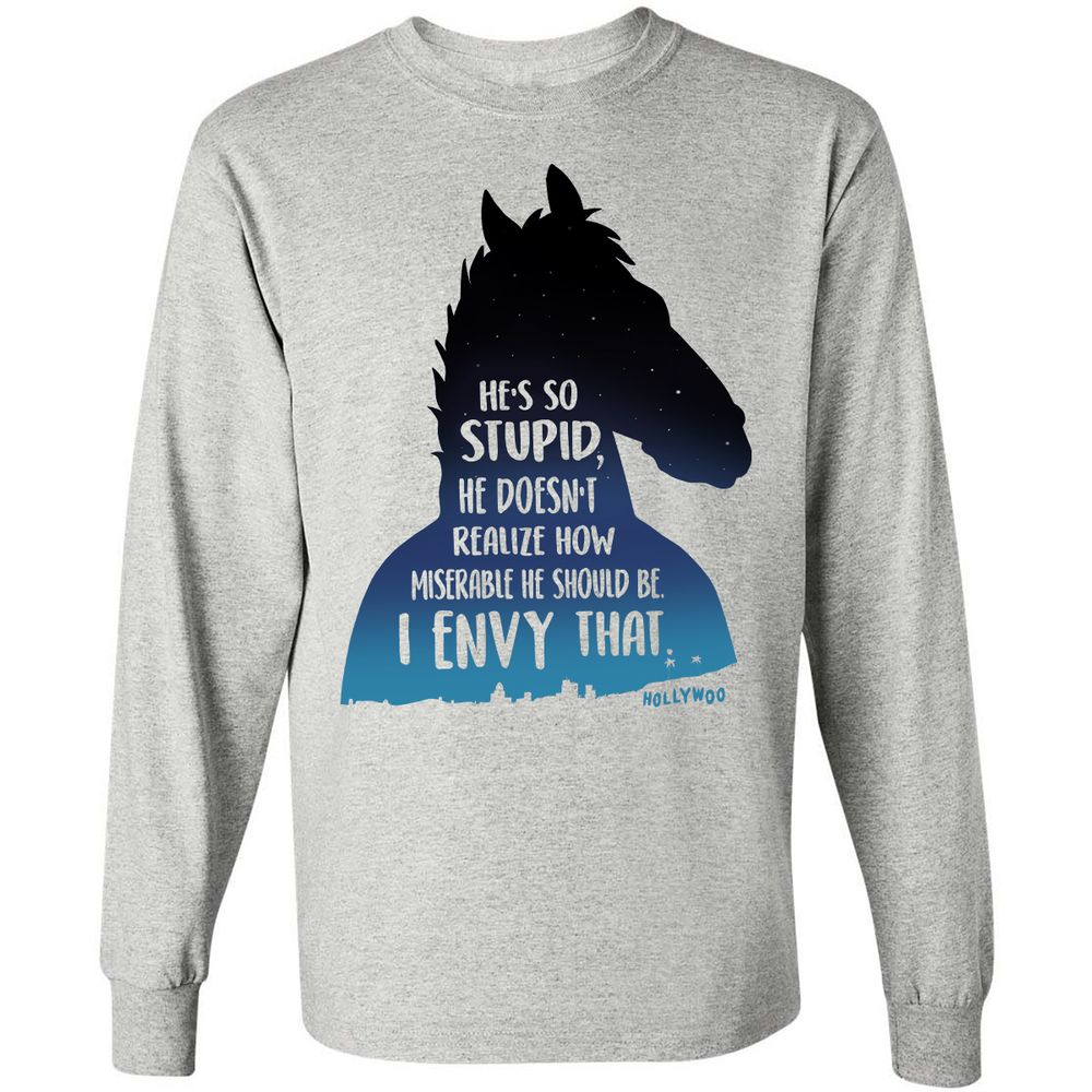 Long Sleeve T-Shirt - GNLTLT7Z - Ash - 5