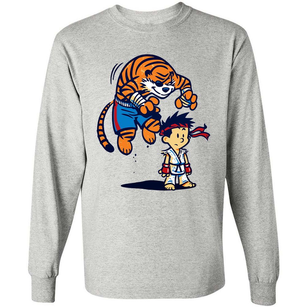 Long Sleeve T-Shirt - SWRT7JJV - Ash - 5