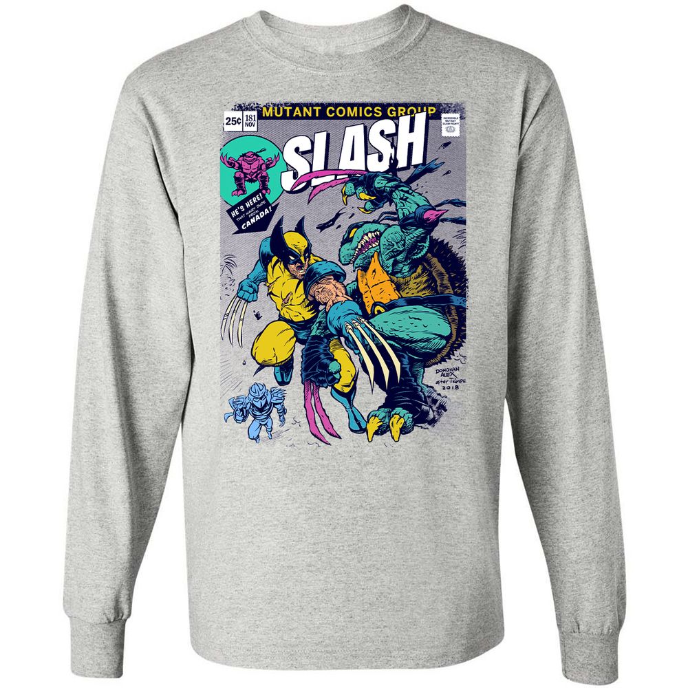 Long Sleeve T-Shirt - 43VRKSCS - Ash - 5