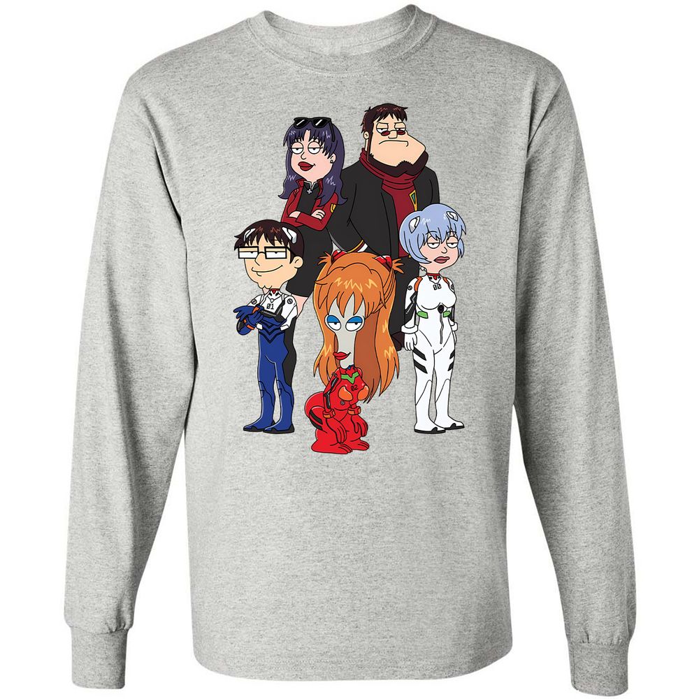 Long Sleeve T-Shirt - 8KGMSC4T - Ash - 5