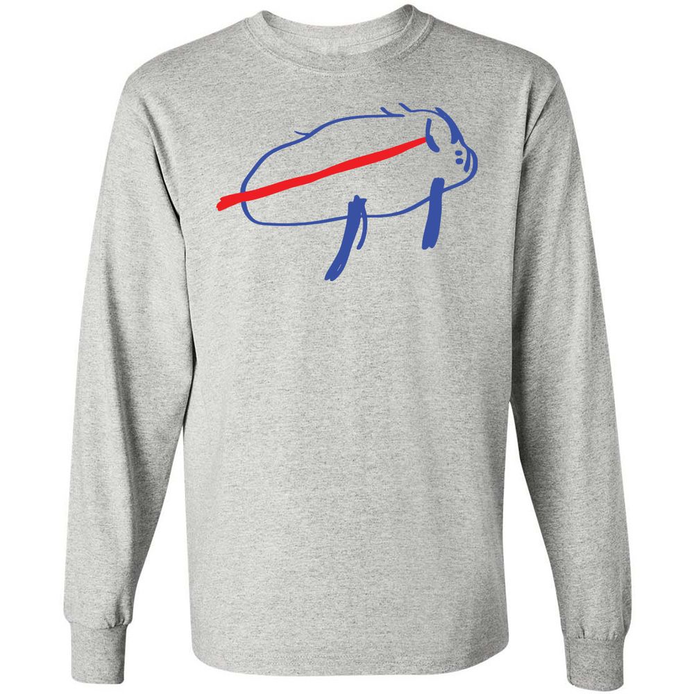 Long Sleeve T-Shirt - VQUGP89L - Ash - 5