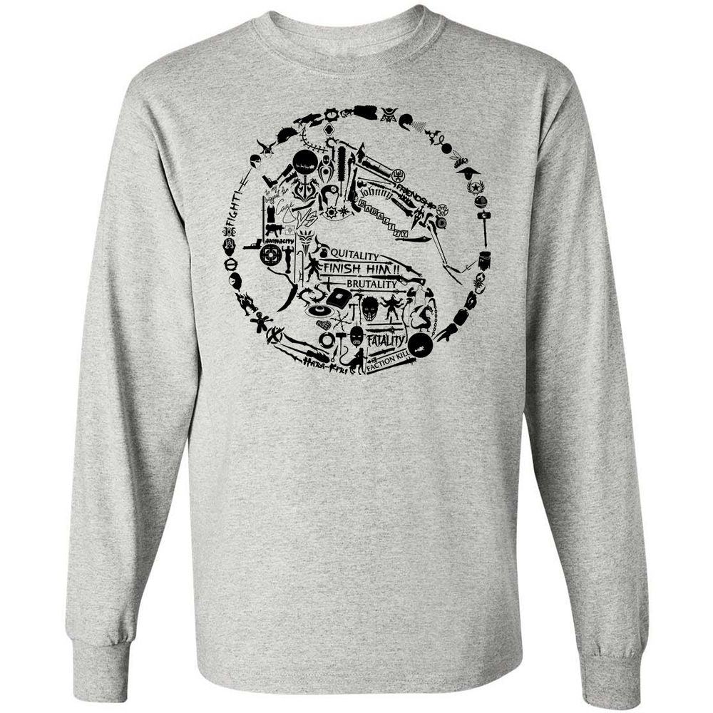 Long Sleeve T-Shirt - 7K4YQV4T - Ash - 5