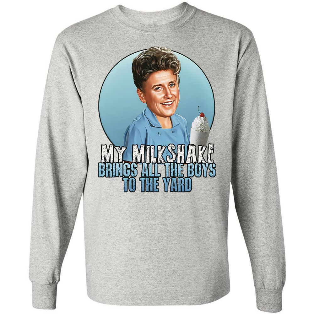 Long Sleeve T-Shirt - Q8D5W46V - Ash - 5