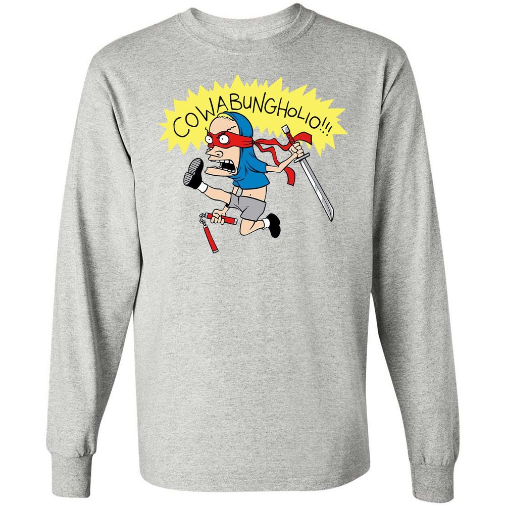 Long Sleeve T-Shirt - B65DHVKK - Ash - 5