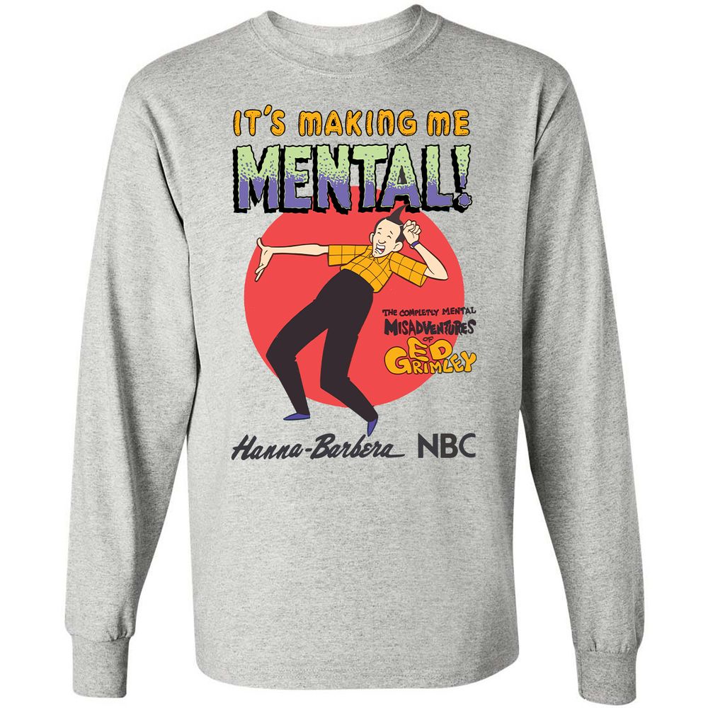 Long Sleeve T-Shirt - 54F5CD7U - Ash - 5