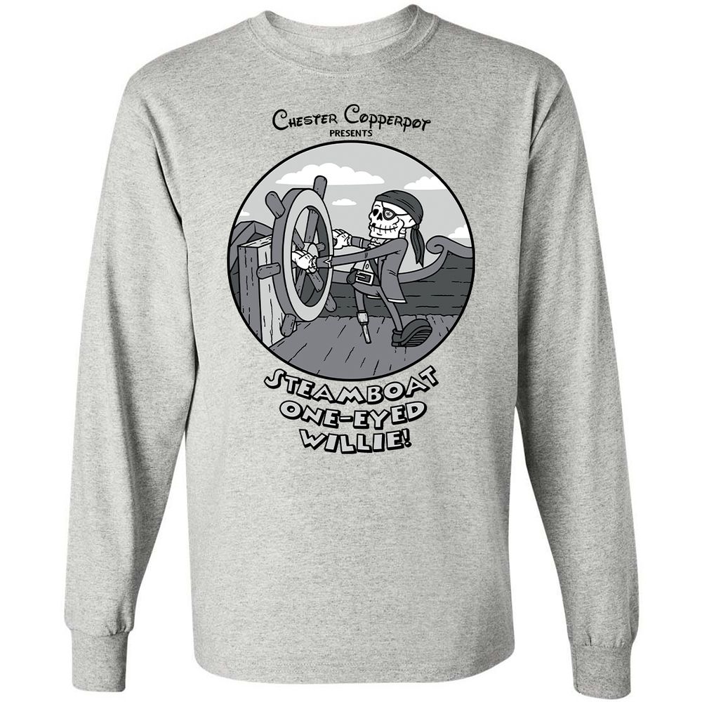 Long Sleeve T-Shirt - CSKM7NZY - Ash - 5