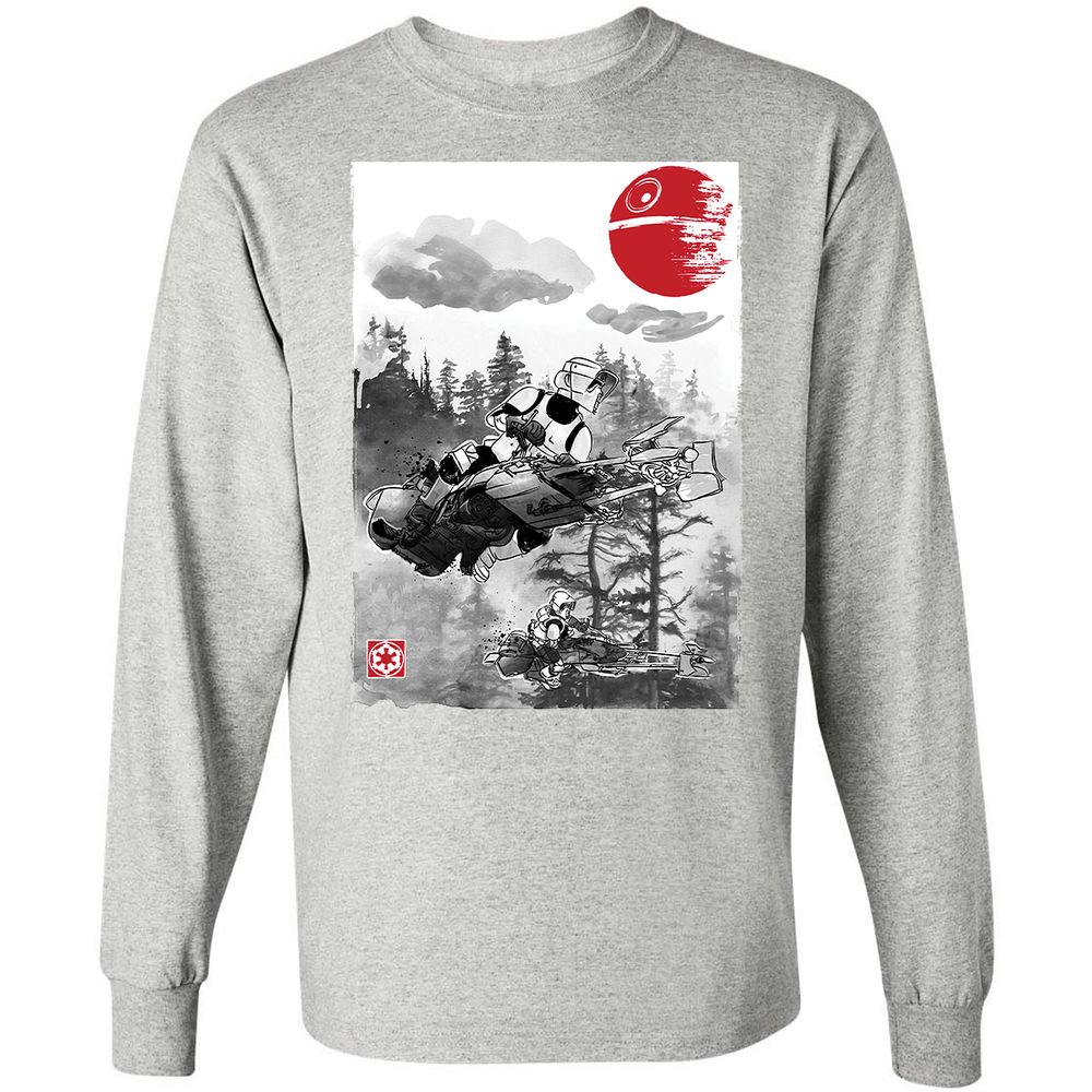 Long Sleeve T-Shirt - BCVG7JKD - Ash - 5