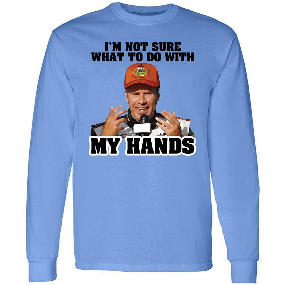 I'm Not Sure What To Do With My Hands - Carolina Blue - 5