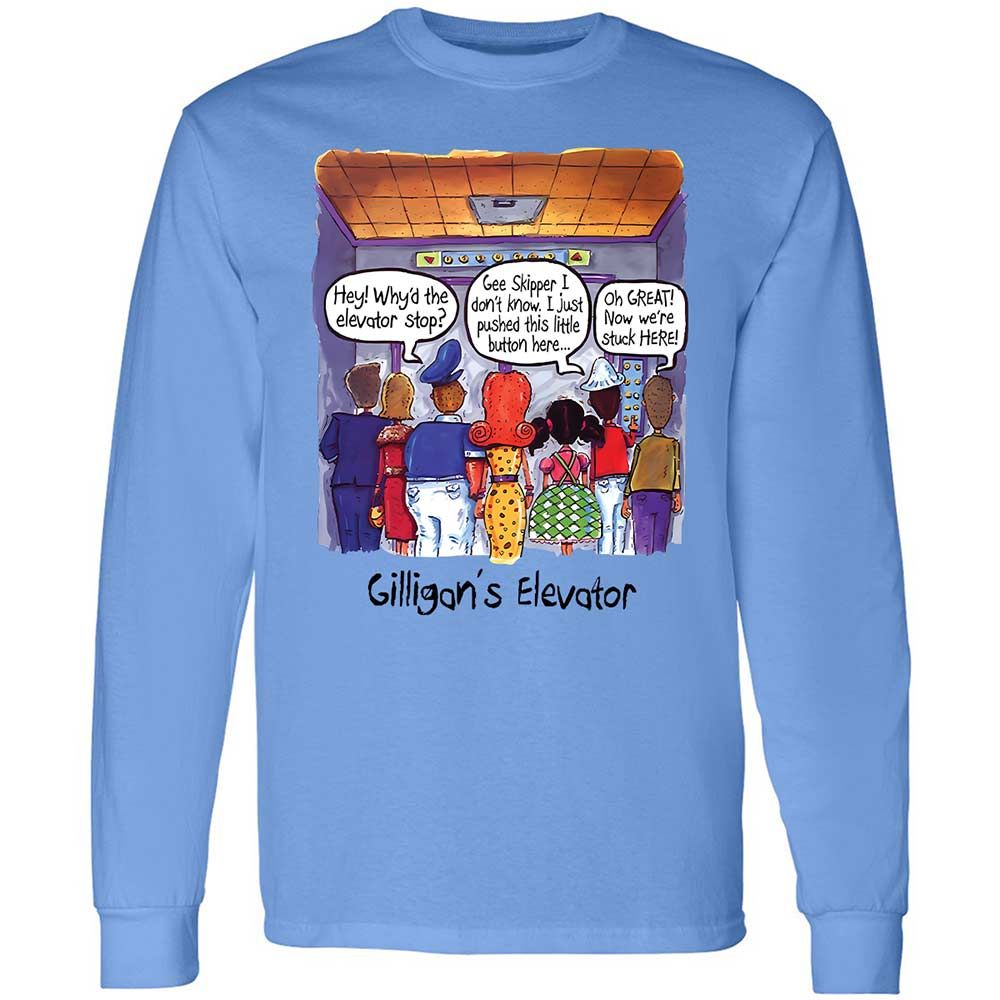Long Sleeve T-Shirt - XKXZQP6R - Carolina Blue - 5