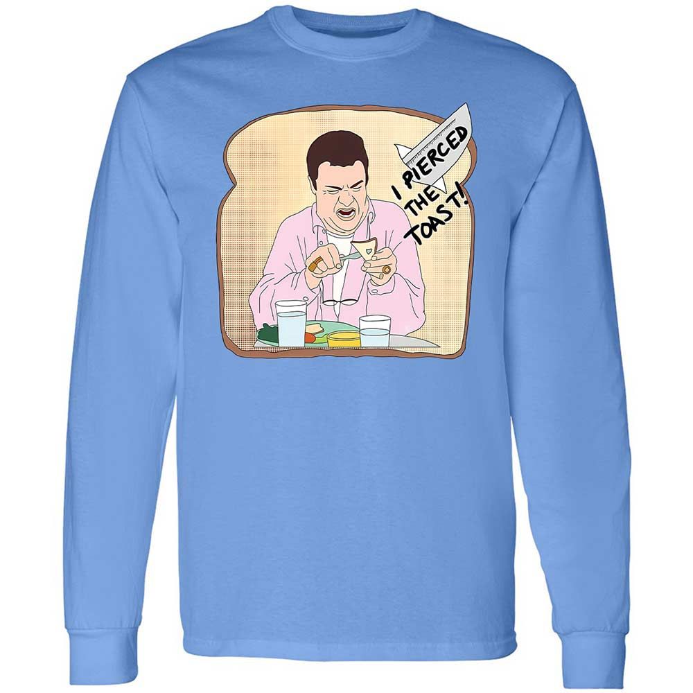 Long Sleeve T-Shirt - ZWZNQVXF - Carolina Blue - 5