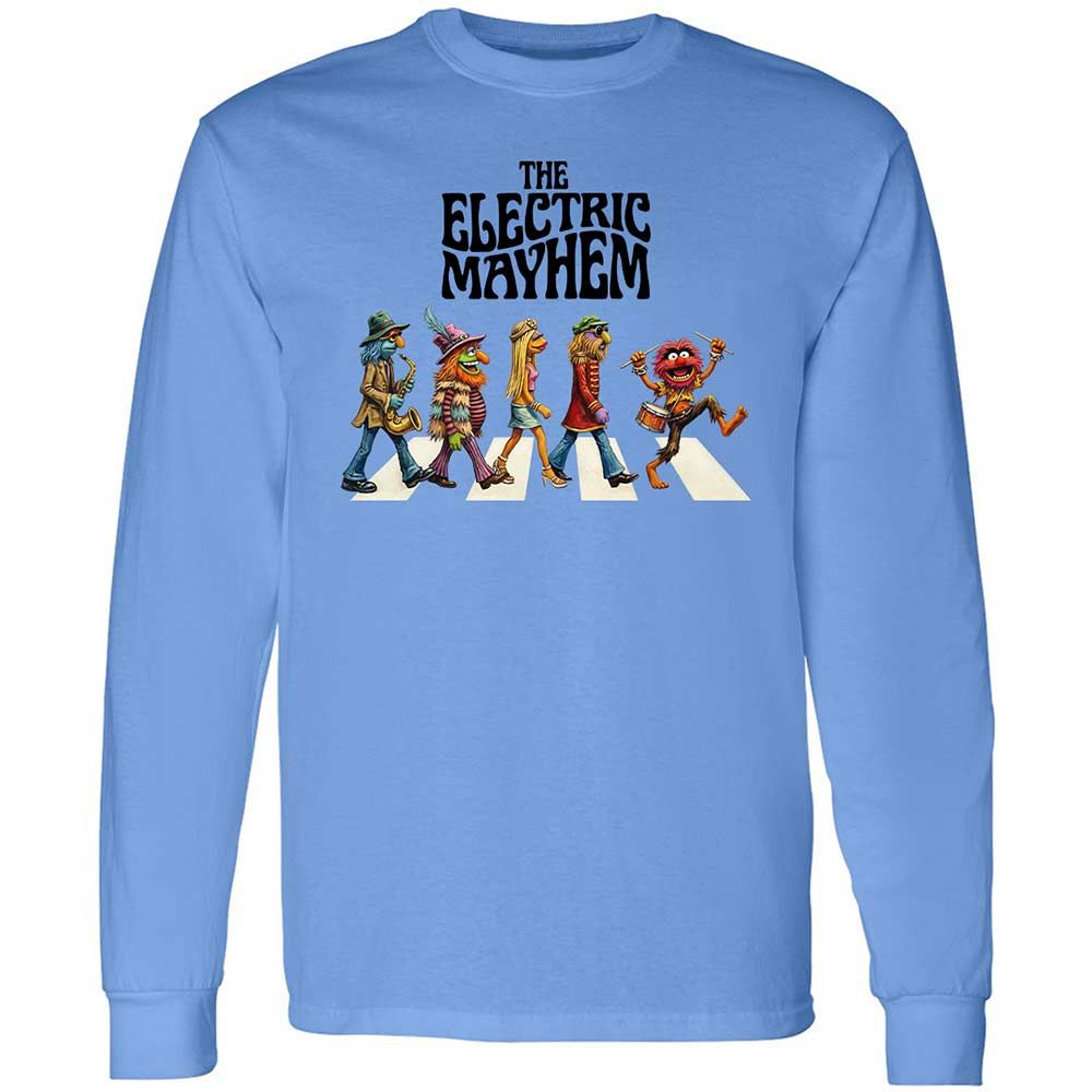 Long Sleeve T-Shirt - E372YMD7 - Carolina Blue - 5
