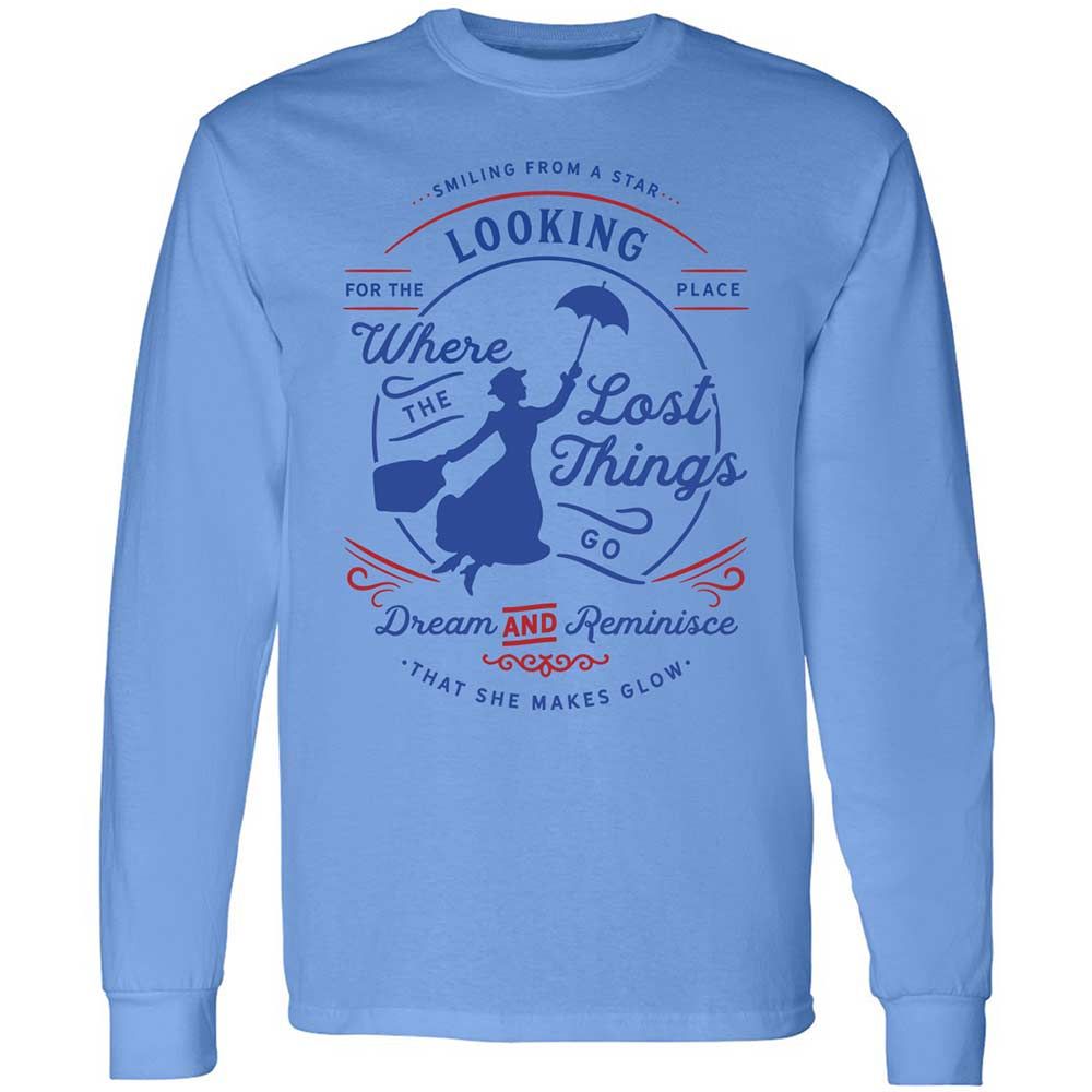 Long Sleeve T-Shirt - D8G1LR9V - Carolina Blue - 5