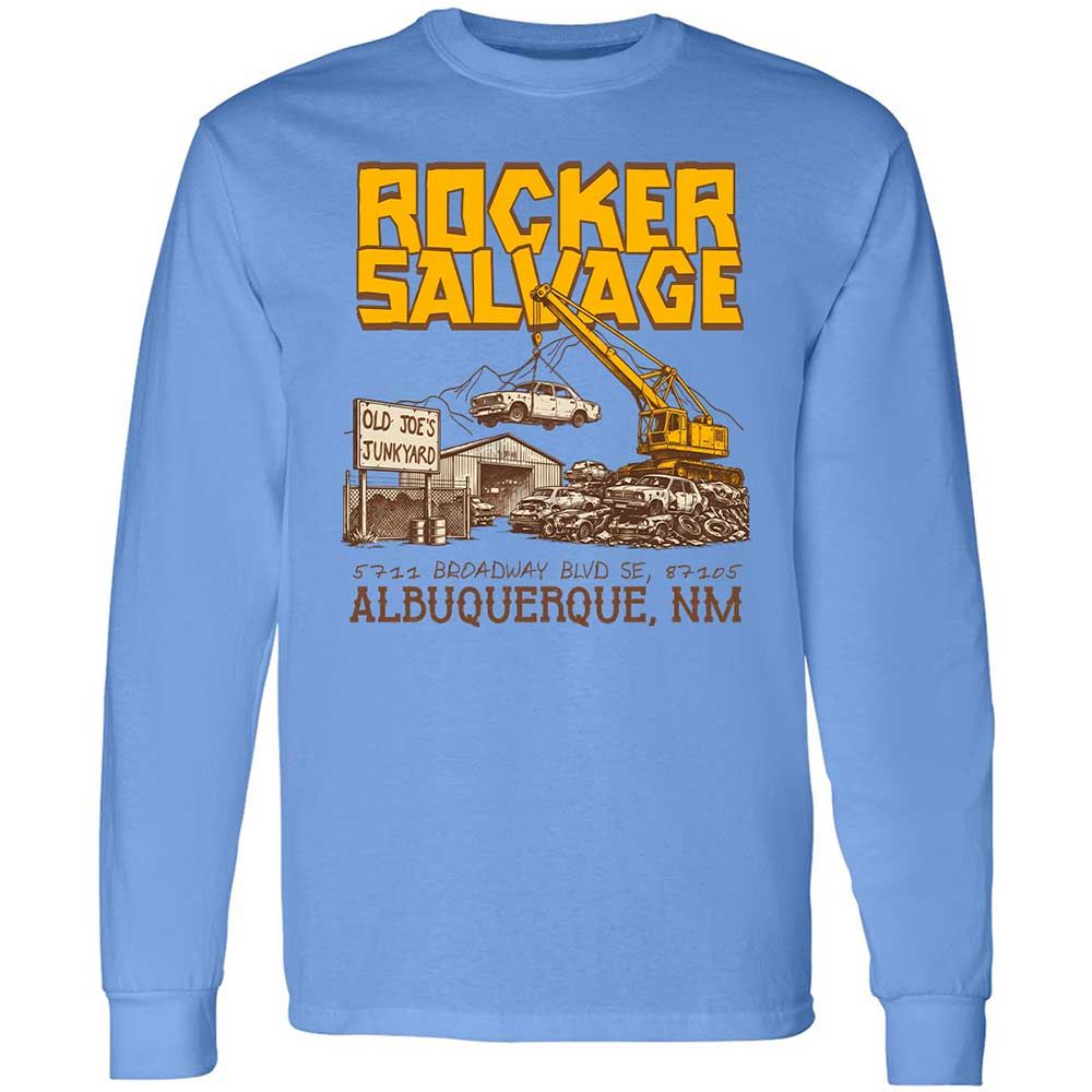 Long Sleeve T-Shirt - 9B49SAX6 - Carolina Blue - 5