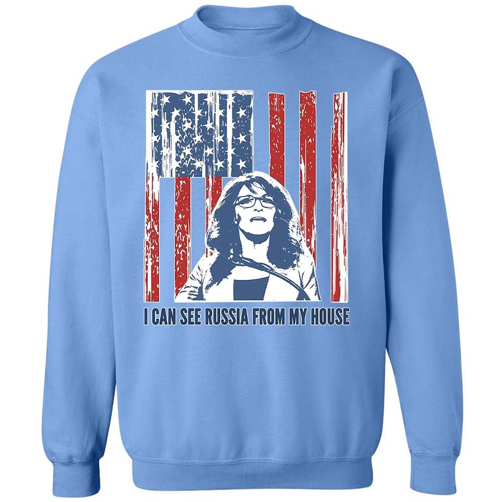 I can see Russia from my house - Carolina Blue - 5