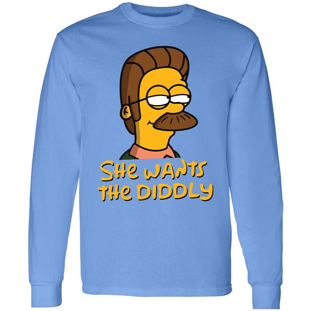 She Wants The Diddly - Carolina Blue - 5