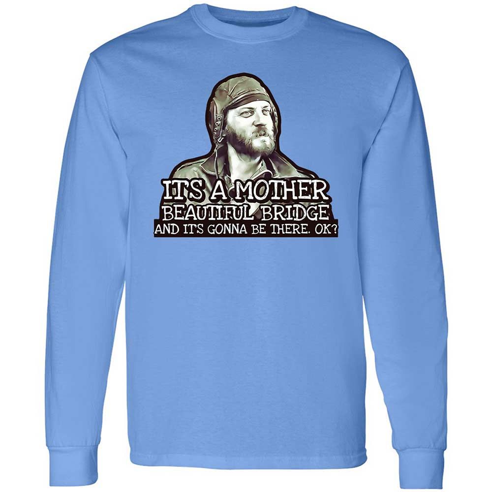 Long Sleeve T-Shirt - LUVKTDNF - Carolina Blue - 5