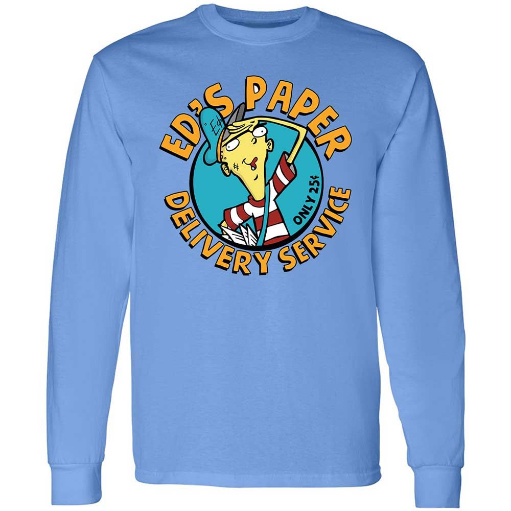 Long Sleeve T-Shirt - TE5YUV1J - Carolina Blue - 5