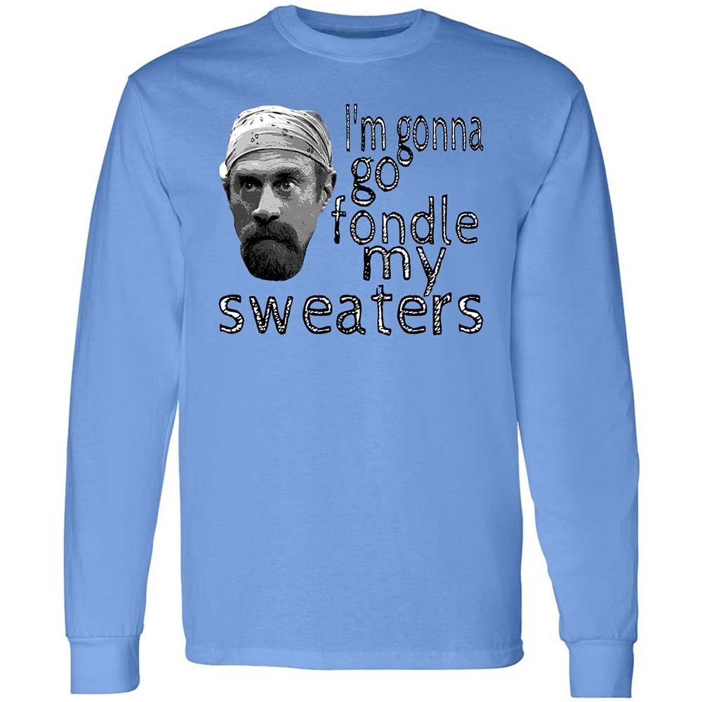 Fondle my sweaters - Carolina Blue - 5