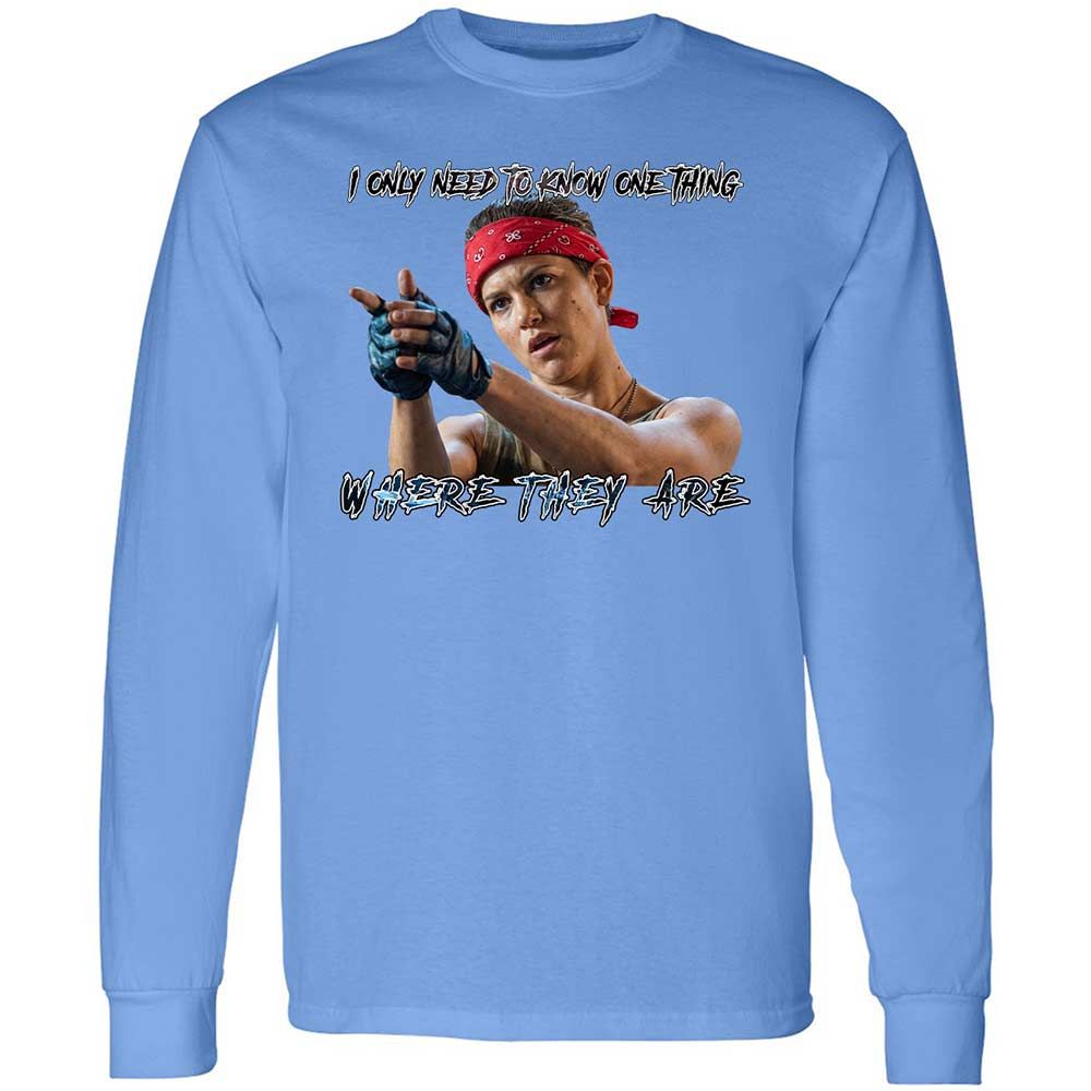 Long Sleeve T-Shirt - PENPABY4 - Carolina Blue - 5
