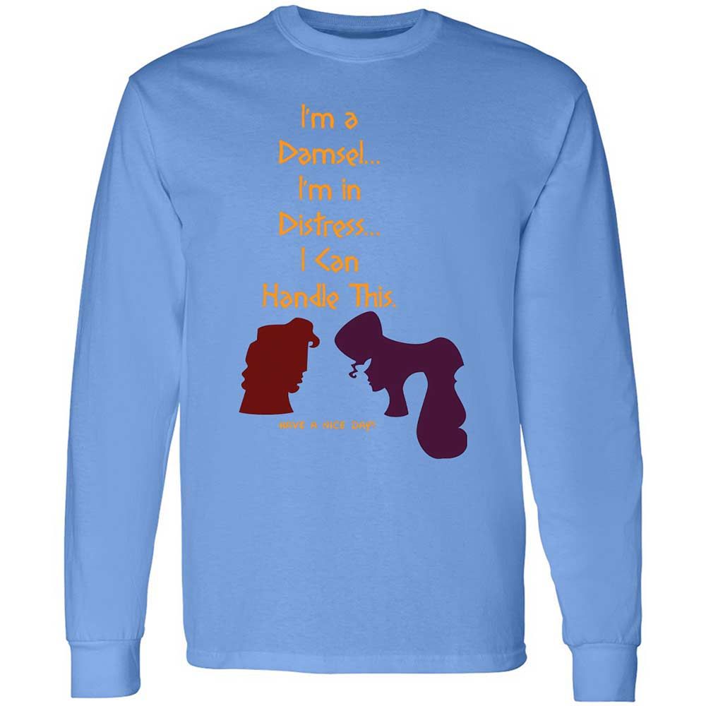 Long Sleeve T-Shirt - WVT8KECV - Carolina Blue - 5