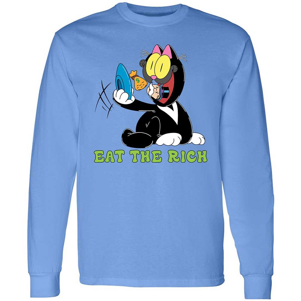 Long Sleeve T-Shirt - P8UPFLYQ - Carolina Blue - 5