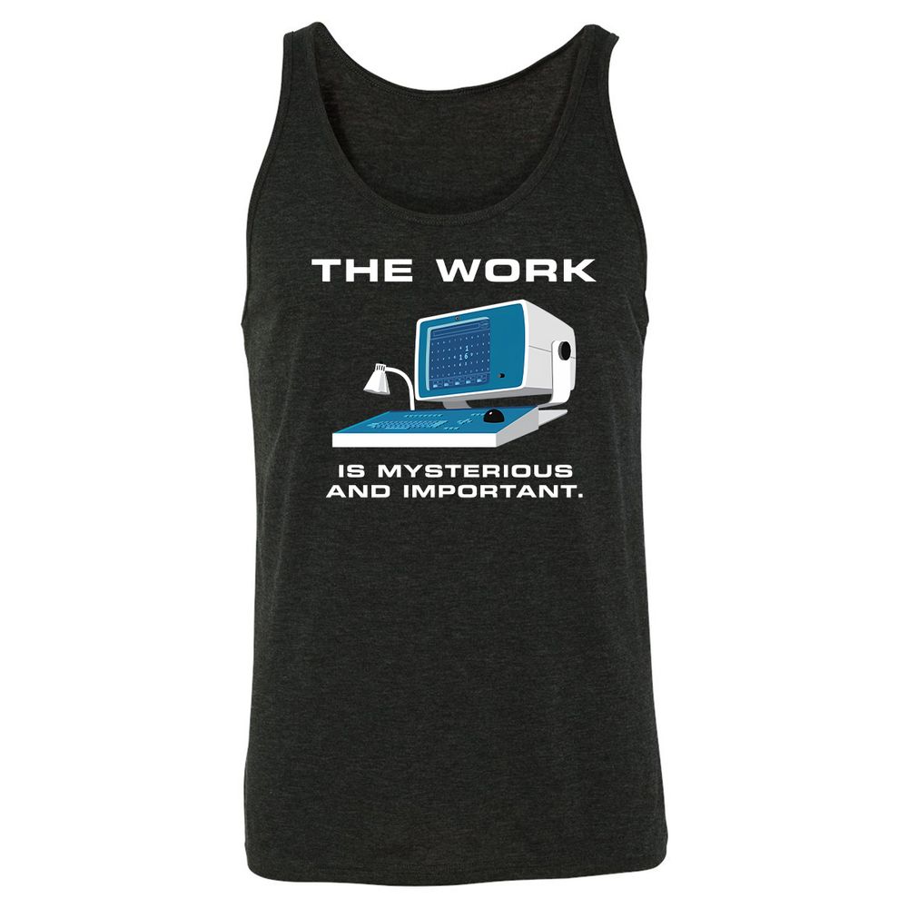Unisex Jersey Tank - PLSSR7KB - Charcoal Black Triblend - 5