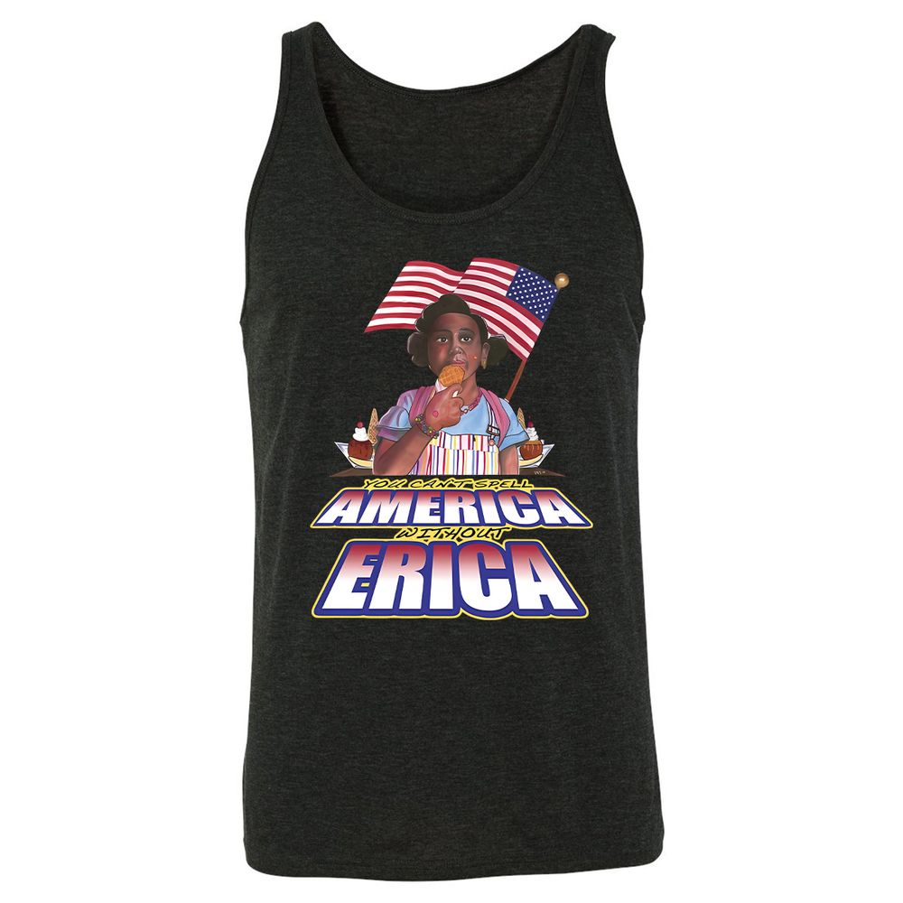 Unisex Jersey Tank - 764QF3TM - Charcoal Black Triblend - 5