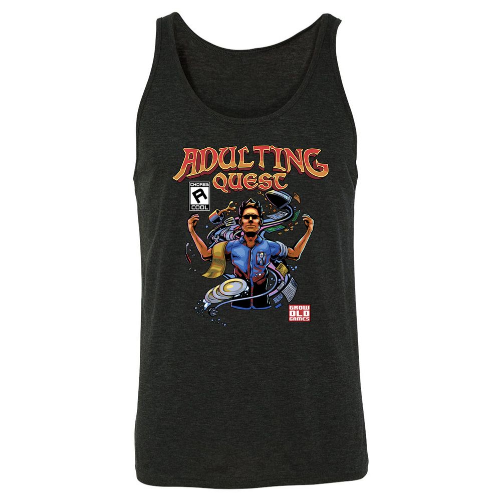 Unisex Jersey Tank - VUGLAHGK - Charcoal Black Triblend - 5