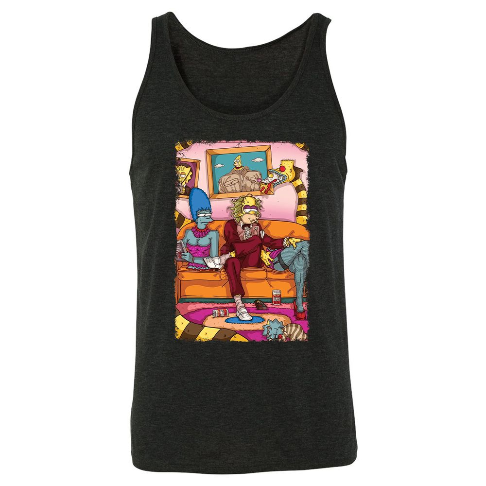 Unisex Jersey Tank - K3UB7DQ6 - Charcoal Black Triblend - 5