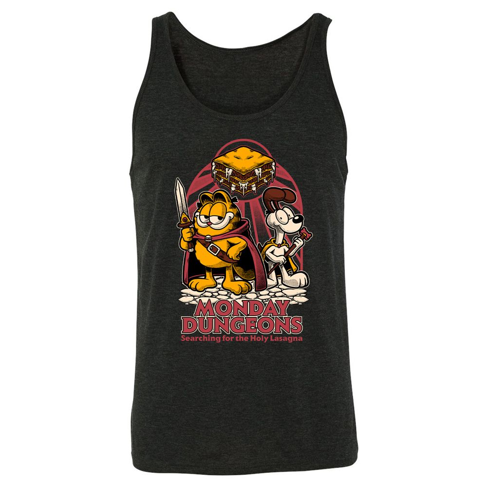 Unisex Jersey Tank - QLRXH6Y2 - Charcoal Black Triblend - 5