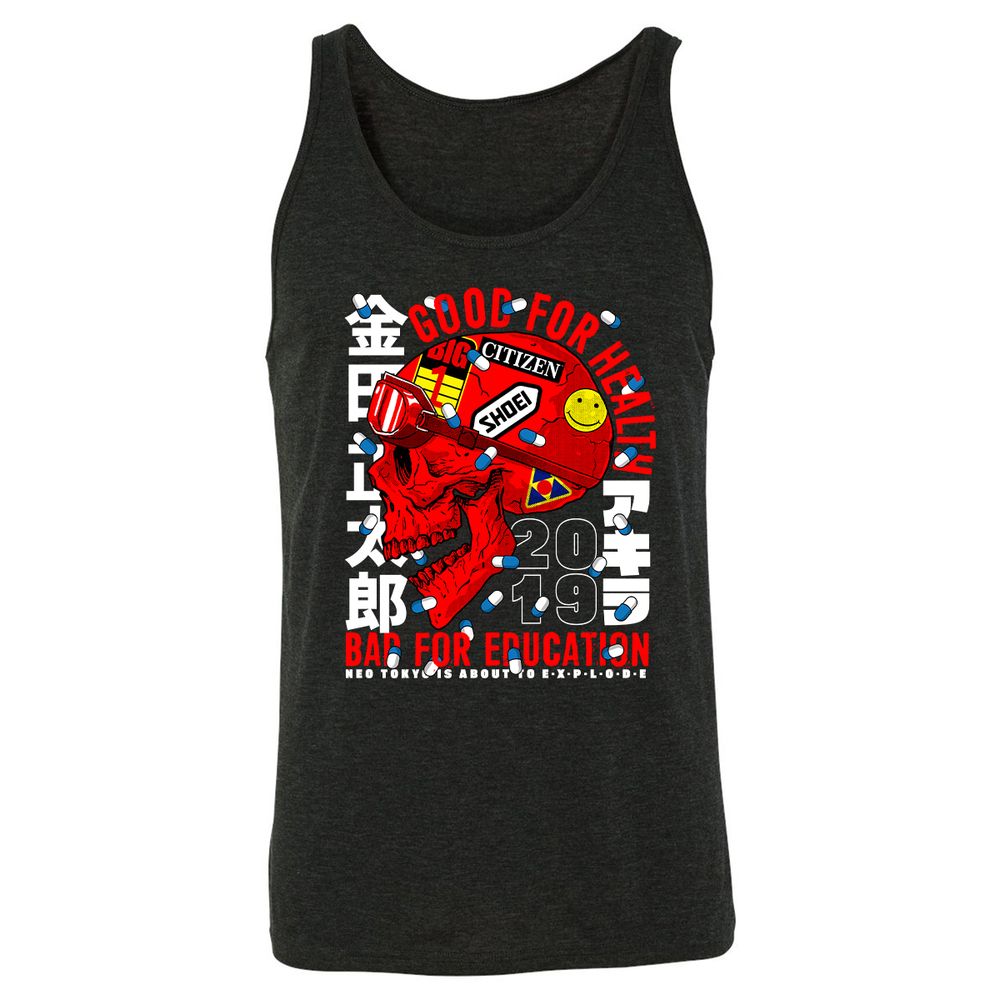 Unisex Jersey Tank - XR779FSL - Charcoal Black Triblend - 5