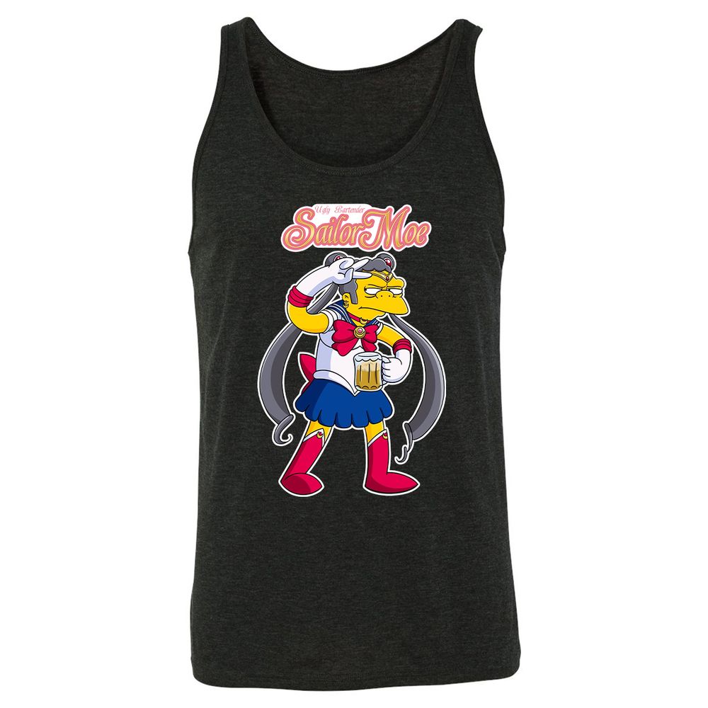 Unisex Jersey Tank - L48N3673 - Charcoal Black Triblend - 5