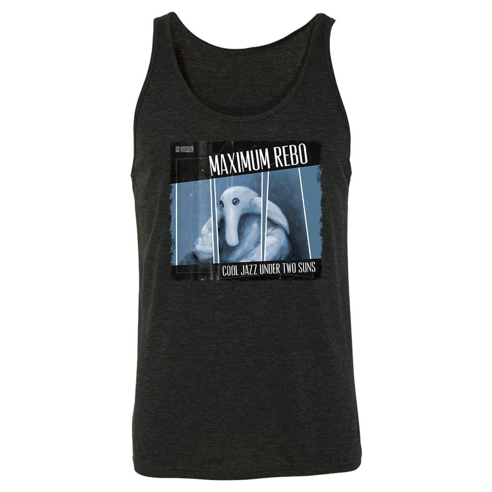 Unisex Jersey Tank - 63CPD9KH - Charcoal Black Triblend - 5