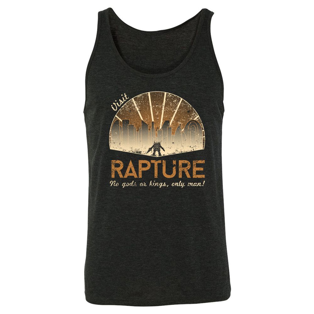 Unisex Jersey Tank - U8F14F5J - Charcoal Black Triblend - 5